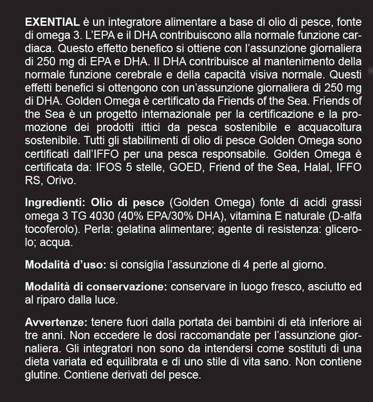 Exential Omega 3 Senza Ritorno Di Gusto 120 Perle